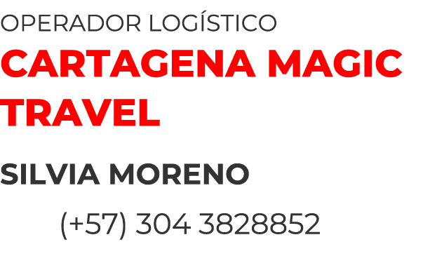 OPERADOR LOG STICO CARTAGENA MAGIC TRAVEL SILVIA MORENO (+57) 304 3828852